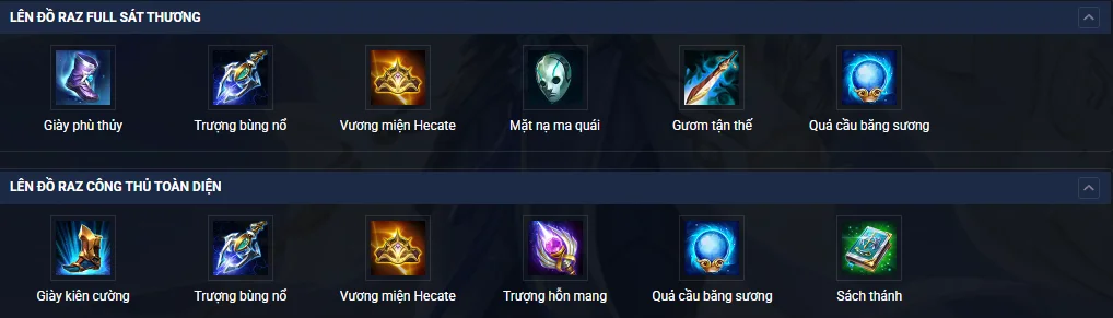 Hướng dẫn lên đồ chi tiết