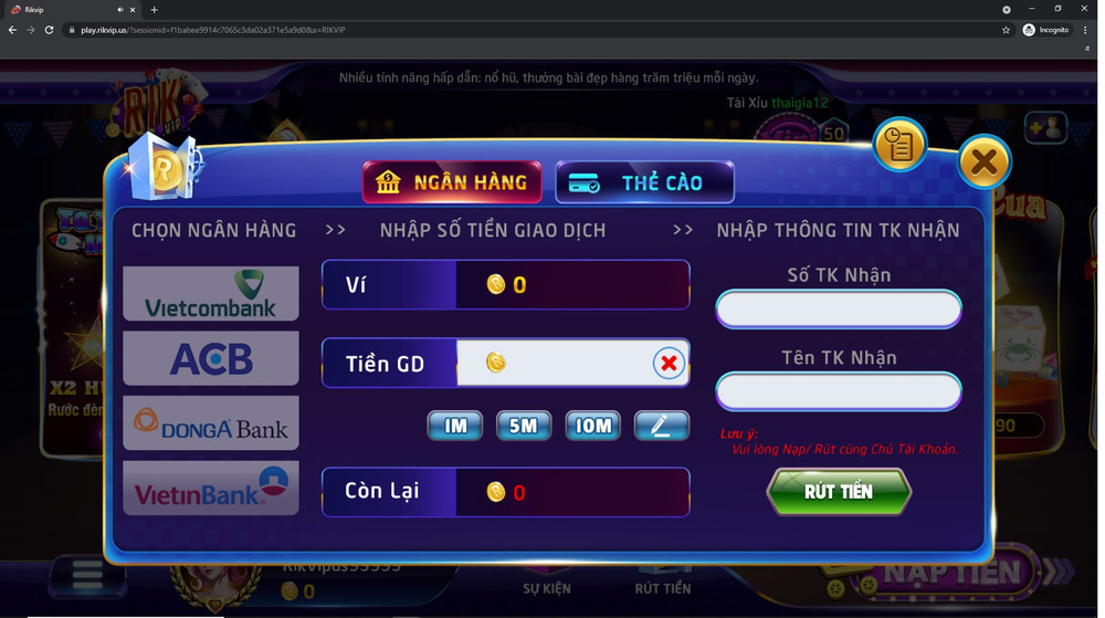 Nạp tiền Rikvip bằng mã QR - Siêu tốc, an toàn trong 3 giây - Aovbuilds nap tien rikvip bang ma qr 1 - Aovbuilds